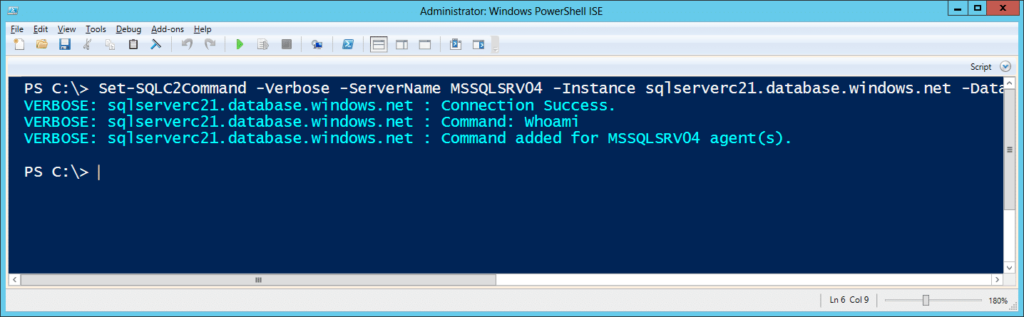 SQLC2 - Set Command